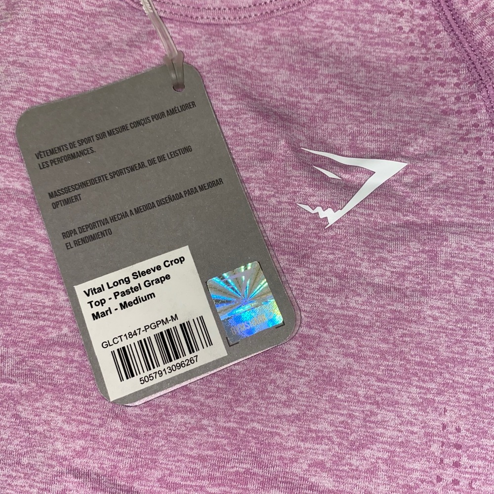 VITAL SEAMLESS LONG SLEEVE CROP TOP/